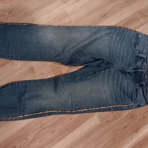 Express Blue Jeans with Side Embellishments